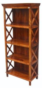 4 Shelves Wooden Bookshelf