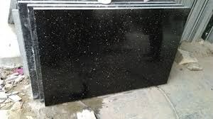 Polished Galaxy Black Granite Slabs For Construction