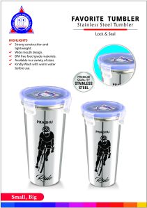 PRABHU Stainless Steel Plain FAVORITE TUMBLER BIG (450 ML)