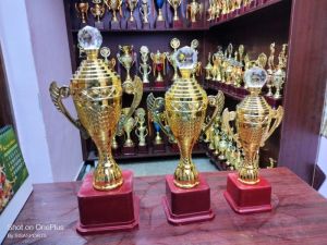 Sisa Fiber Award Trophy, Color : Golden