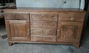 Brown Wooden Side Board