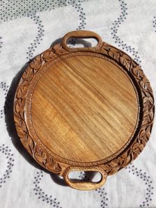 Wooden 12 Inch Round Tray