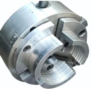 Semi Automatic Stainless Steel Wood Turning Lathe Chuck, Color : Silver