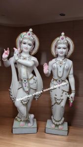 Marble Radha Krishna Statue