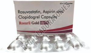 Rosuril Gold (10/75) Capsule, Packaging Size : 10X10 Pack