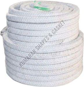 KSG Round Braided Double Twist Ceramic Fibre Rope, Color : White