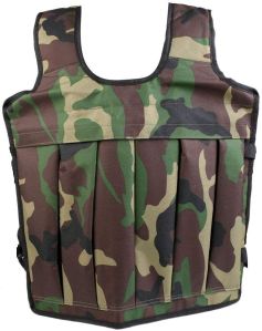 IRIS Fitness 12kg Weighted Vest Fixed Camouflage Military Jacket