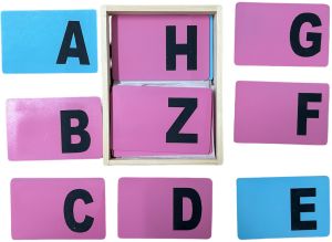 Plain Sandpaper Uppercase Alphabet, Age Group : 2-4 Yrs