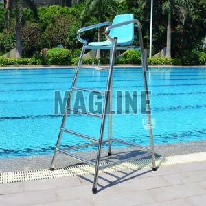 Polished Stainless Steel Swimming Pool Lifeguard Chair