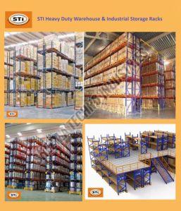 Powder Coated Metal Industrial Storage Rack, Feature : Multi Layer