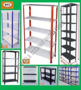 Customized Rectangular Powder Coated Metal Slotted Angle Racks