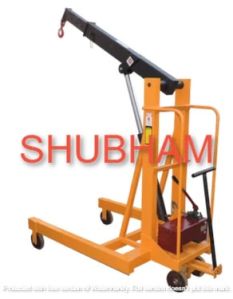 Hydraulic Manual Mobile Floor Crane For Material Handling