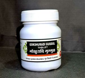 SJP Gokshuradi Guggul Tablets, Packaging Type : Plastic Jar/Plastic Bottle