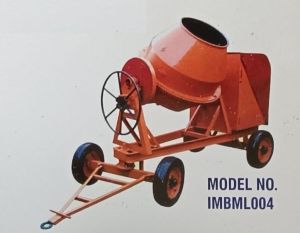 Mild Steel IMBML004 Concrete Mixer Machine, Power Source : Diesel