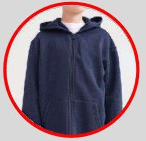 Cotton Plain Boys Zipper Hoodies, Sleeve Style : Long Sleeve