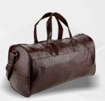 Plain Leather Duffle Bags For Travel Use