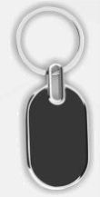 Polished Plain Metal Keychains