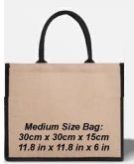 Plain Jute Gift Bags