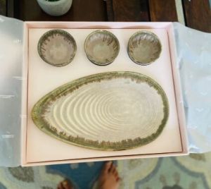 Ceramic Oval Platter Gift Set