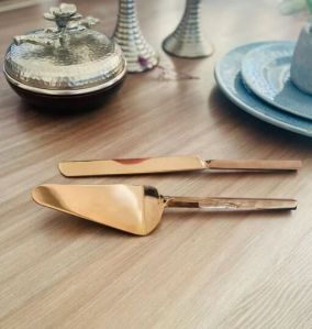 Rose Gold Cake Server Set Of 2