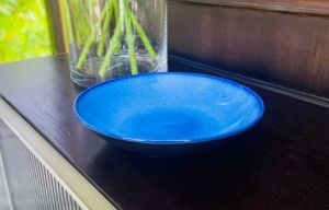 Ceramic Blue Snack Bowl