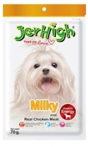 Jerhigh Milky Dog Treats With Real Chicken Meat &AMP;ndash; 70 G