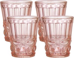 Colored Drinking Pink Glassware