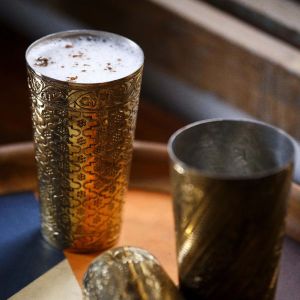 Nafees Lassi Glasses Brass