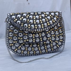 Designer Metal Clutch Bag