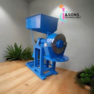 Mild Steel Semi Automatic Heavy Duty Pulverizer Machine, Color : Blue