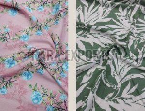 Printed Poly Rayon Fabric For Garments, Home Decor