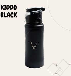 Voik Kiddo Black Flipper Water Bottle 500ml