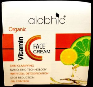 Alobhic Organic Vitamin C Face Cream, Packaging Type : Plastic Container