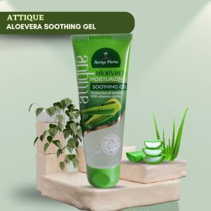 Amulya Herbs Attique Aloevera Soothing Gel.