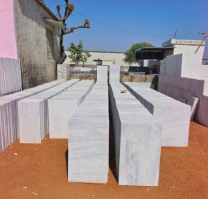 Nijarna White Non Polished Floor Marble, Shape : Square, Rectangle