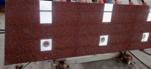 Rough-rubbing Export Quality Ruby Red Granite For Vases, Vanity Tops, Treads, Steps, Staircases, Kitchen Countertops