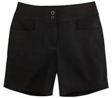 Girls Poly Viscose School Shorts, Technics : Machine Made