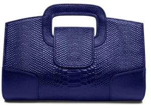 Ladies Blue Leather Handbags