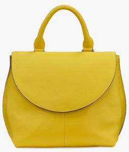 Ladies Yellow Leather Handbags