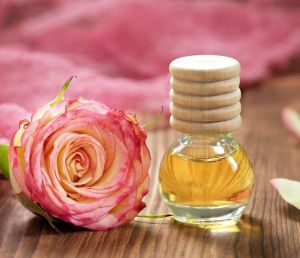 Eucalyptus and Rose Aroma Body Oil, Packaging Type : Glass Bottle