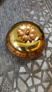 Round Brass Decorative Gift Jar