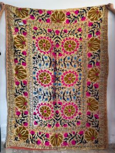 Suzani Embroidery Bed Cover