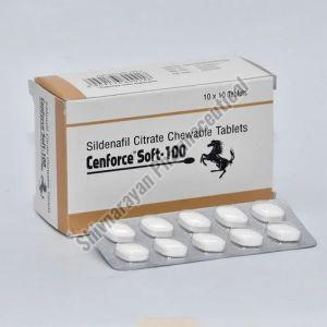 100mg Sildenafil Citrate Chewable Tablets, Packaging Type : Paper Box