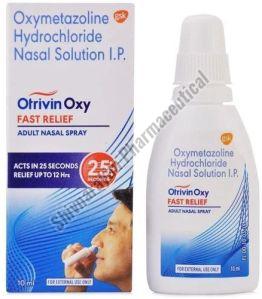 Oxymetazoline Hydrochloride Nasal Solution, Packaging Size : Plastic Bottle, 10 Ml