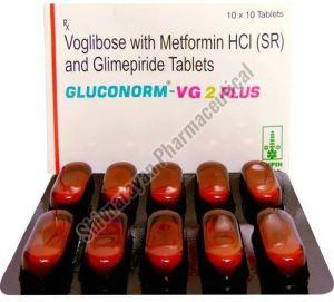 Voglibose With Metformin HCL & Glimepiride Tablets