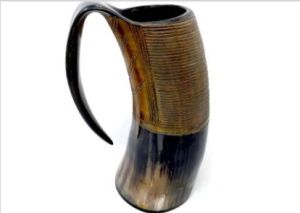 Polished Customised Drinking Horn Glass, Packaging Type : Box