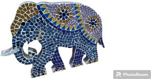 Glass Mosaic Elephant