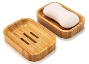 Polished Wooden Soap Dish For Bathroom