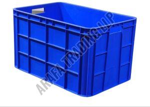 Plastic Blue Fish Crates, Shape : Rectangular