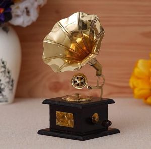 Brass Vintage Dummy Gramophone Showpiece